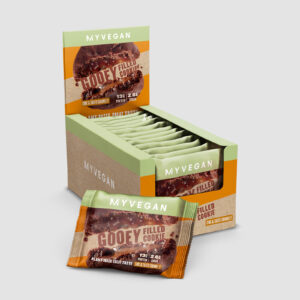 Veganer Protein-Cookie mit Füllung - Choc & Salted Caramel