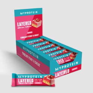 Layered Protein Bar - 12 x 60g - Erdbeere