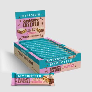 Crispy Layered Proteinriegel - 12 x 58g - Flambierte Marshmallow