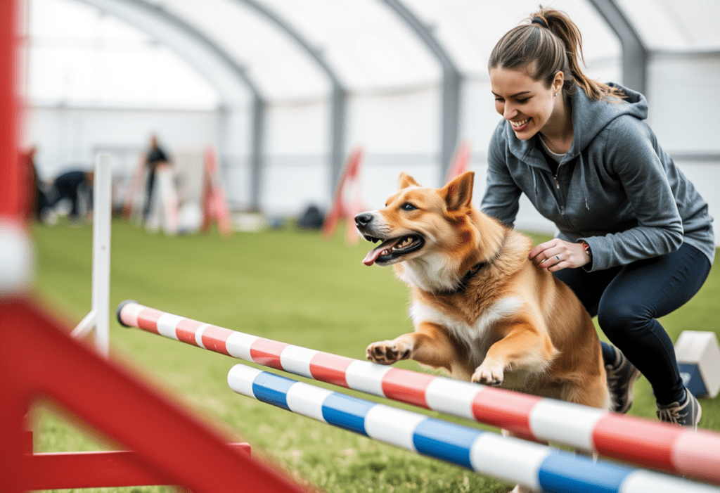 Agility Training in Hundesport Bekleidung